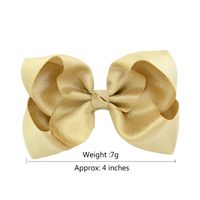Fashion Polyester Children's Bowknot Hairpin Headdress Solid Color Flower Multicolor Headband main image 5