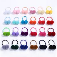 European And American Children's Hair Ball Rope Rubber Band Headdress main image 3