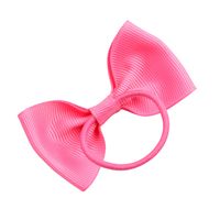 European And American Hair Accessories Children's Solid Color Bow Cute Hair Tie main image 6