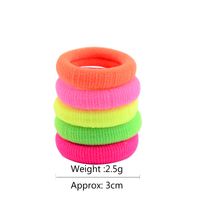 Fashion Seamless Fluorescent Color Rubber Band Korean High Elasticity Hair Rope main image 4