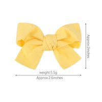 Fashion New Bow Hairpin Floral Fabric Cute Baby Solid Color Hair Accessories main image 3