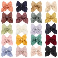 European And American Solid Color Bow Hairpin Wholesale main image 1
