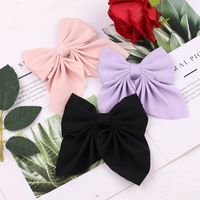 European And American Solid Color Bow Hairpin Wholesale main image 6