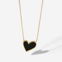 Simple Style Heart Stainless Steel Plating Necklace main image 6