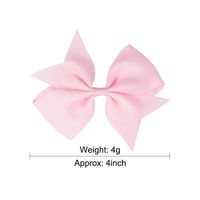 Fashion 40-color Solid Color Bow Ribbed Ribbon Fishtail Hairpin Hair Accessory main image 4