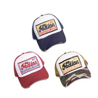 Fashion Letter Cloth Label Net Cap Men's Breathable Wide Brim Cap main image 5