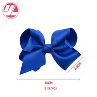 Fashion Plaid Bow Knot Cloth Hair Clip main image 3