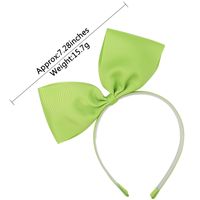 European And American New Children's Hair Accessories Large Solid Color Hair Band main image 4