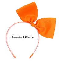 European And American New Children's Hair Accessories Large Solid Color Hair Band main image 5