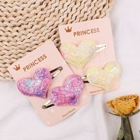 European And American Children's Hair Accessories Color Sequin Hairpin main image 5