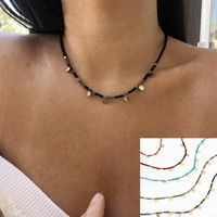 Natural Stone Beaded Necklace Female Stainless Steel Necklace Wholesale main image 5
