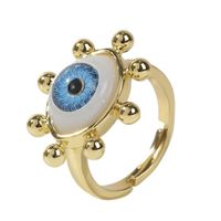 European And American Devil's Eye Open Ring Female Creative Copper Rings Wholesale main image 6