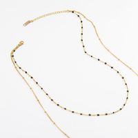 Oil Dripping Multi-layered Necklace Stainless Steel Necklace Wholesale main image 4