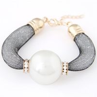 Trendy Simple Elegant Large Pearls Shiny Temperament Exaggerated Bracelet main image 3