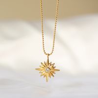 Star Pendant Necklace Simple Fashion Stainless Steel Necklace Wholesale main image 3