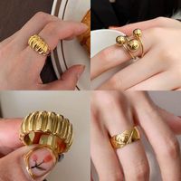 Fashion European Wide Women's Ring Brass Exaggerated Ring main image 2