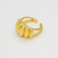 Fashion European Wide Women's Ring Brass Exaggerated Ring main image 6