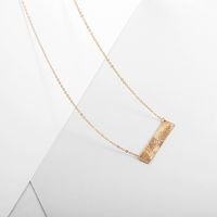 Rectangular Pendant Necklace Lady Creative Personality Clavicle Chain main image 4