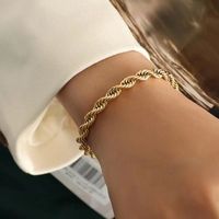European And American Simple Twist Chain Stainless Steel Fine Texture Women's Jewelry main image 3