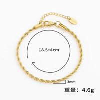 European And American Simple Twist Chain Stainless Steel Fine Texture Women's Jewelry main image 5