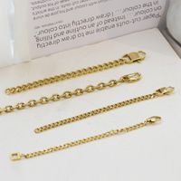 14k Gold Unfading Twist Chain Bracelet Fashion Simple Titanium Steel Lock Bracelet Female main image 3