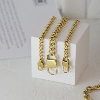 14k Gold Unfading Twist Chain Bracelet Fashion Simple Titanium Steel Lock Bracelet Female main image 4