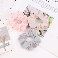 Fashion Solid Color Star Chiffon Sweet Candy Color Cloth Hair Ring main image 5