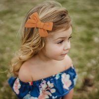 New Children's Hair Accessories Simple Bow Hairpin main image 2