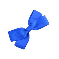 Fashion Children's Hair Accessories Ribbed Bow Hairpin 20-color Solid Color Side Clip main image 5