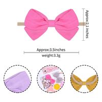 Fashion Slub Cotton Bow Headband Nylon Baby Headband Children's Hair Accessories main image 5