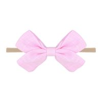 Fashion Slub Cotton Bow Headband Nylon Baby Headband Children's Hair Accessories main image 6