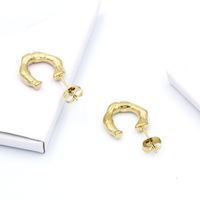 Simple C-shaped Stud Fashion Simple Stainless Steel Earrings main image 3