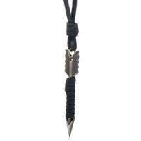 An Arrow Wearing A Vintage Top Layer Cowhide Necklace Nhpk145673 sku image 1
