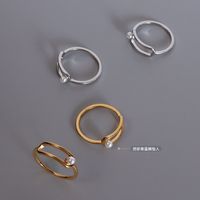 Fashion Geometric Titanium Steel Plating No Inlaid main image 3