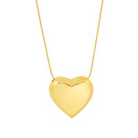 Fashion Peach Heart Necklace Female Light Luxury Titanium Steel Clavicle Chain Wholesale main image 6