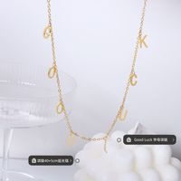 Good Luck Necklace 2021 New Hip-hop Titanium Steel Clavicle Chain Korean Jewelry main image 3