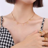 Good Luck Necklace 2021 New Hip-hop Titanium Steel Clavicle Chain Korean Jewelry main image 5