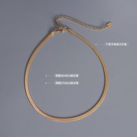 European And American Necklace Geometric Titanium Steel Necklace Wholesale main image 3