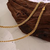 European And American New Copper Geometric Necklace Wholesale main image 4