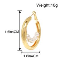 Fashion Alloy Pearl Round Trend Fashion Simple Earrings main image 6