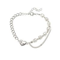 Hip-hop Heart Titanium Steel Bracelet Female Simple Pendant Bracelet Necklace main image 6