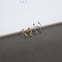 Simple Style Letter Copper Plating Nose Studs main image 5