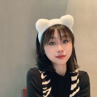 New Cute Hairband Cat Ears Headband Plush Hairpin Wholesale main image 3