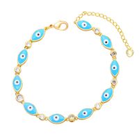 Boho Style Evil Eye Bracelet Color Dripping Eye Copper Bracelet Female Wholesale main image 6