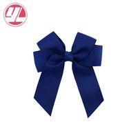 Fashion Streamer Polyester Ribbed Satin Ribbon Bow Hairpin sku image 1