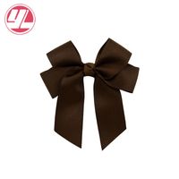 Fashion Streamer Polyester Ribbed Satin Ribbon Bow Hairpin sku image 3