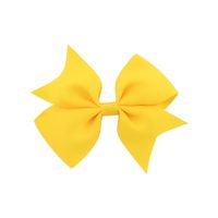 Fashion Solid Color Ribbed Ribbon V-shaped Bowknot Clip Children's Hair Accessories sku image 11