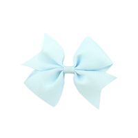 Fashion Solid Color Ribbed Ribbon V-shaped Bowknot Clip Children's Hair Accessories sku image 18