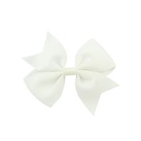 Fashion Solid Color Ribbed Ribbon V-shaped Bowknot Clip Children's Hair Accessories sku image 19