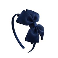 European And American Polyester Ribbed Children's Bow Headband Wholesale sku image 1